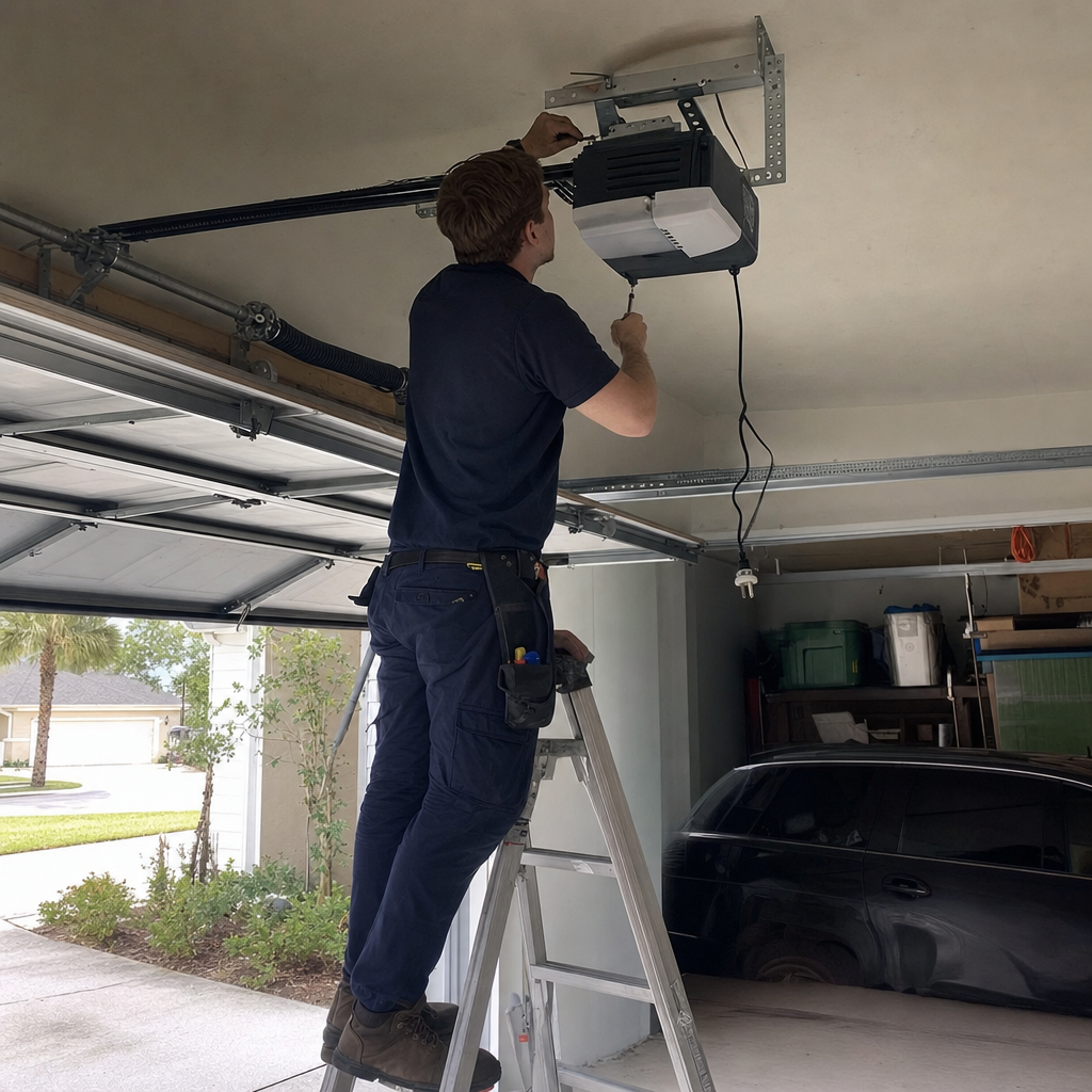 professional garage door opener service